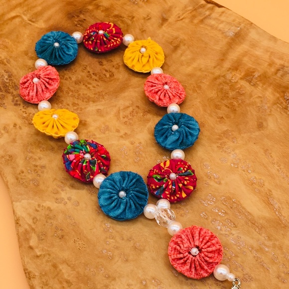 Handmade fabric Rosary - Picture 3 of 5